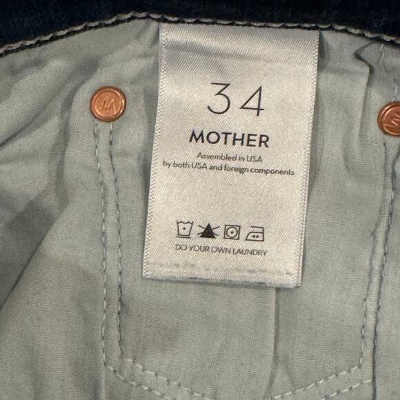 MOTHER Denim The Tomcat Snipped in the Bud dark denim women size 34 - Picture 9 of 9